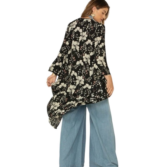 Wrangler Retro Other - Wrangler Retro Floral Print Longline Lightweight Open Front Kimono XXL